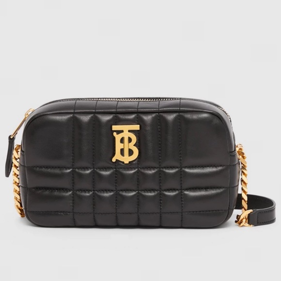 SOLD! 🎉Burberry small black leather Lola camera bag gold hardwear NWT - Picture 5 of 16